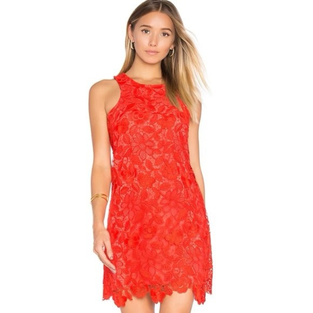 LOVERS+FRIENDS Caspian Tropical Floral Lace Mini Dress NWT Size Small